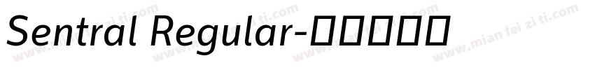Sentral Regular字体转换